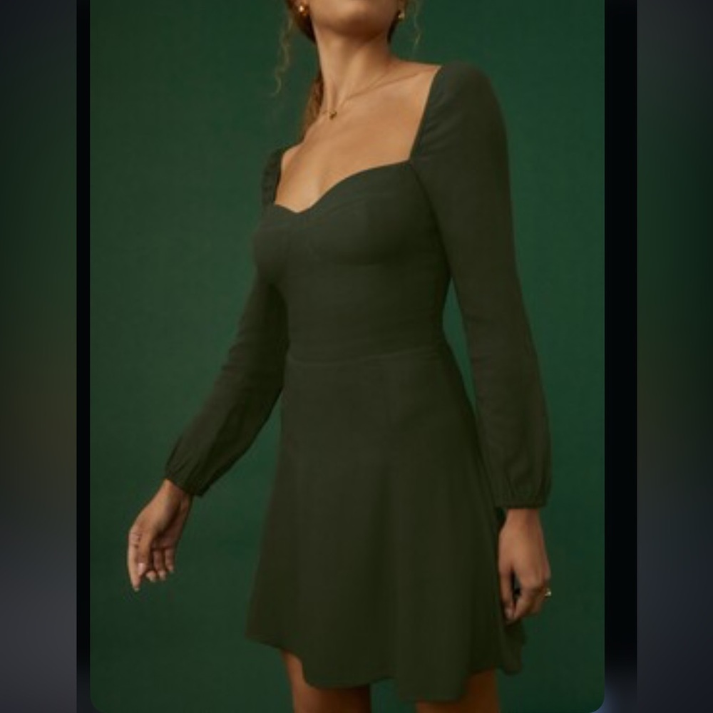 Reformation Mochi Sweetheart mini dress